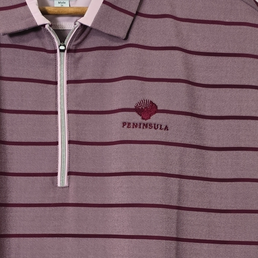 Footjoy Cap Sleeve Birdeye Stripe Jacquard Women's Shirts Size Large - Picture 9 of 9